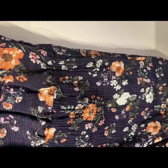 A Beautiful Soul blue floral jumpsuit - Picture 3 of 5